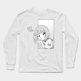 Kawaii Manga Girl Long Sleeve T-Shirt